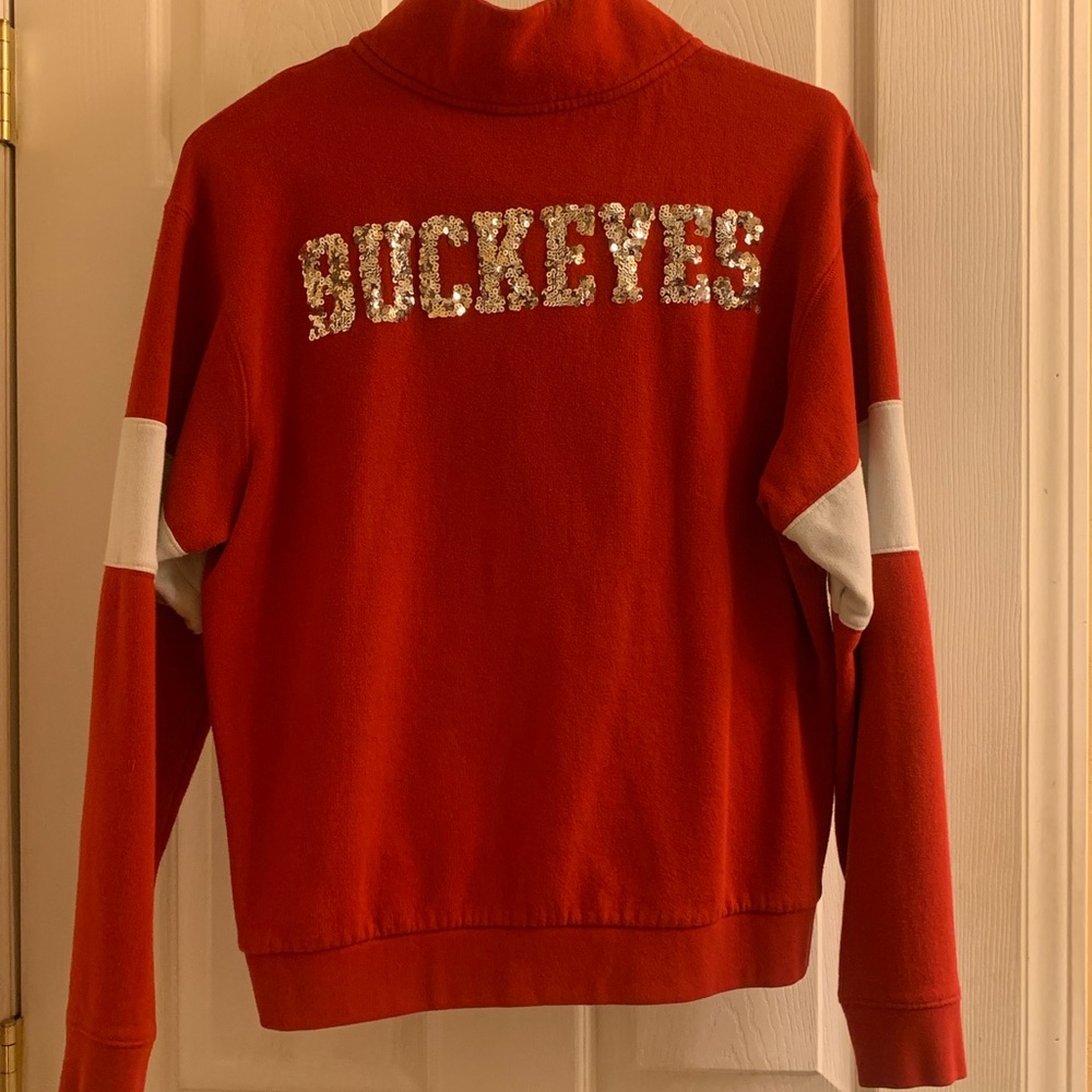 Ohio State PINK 3/4 Zip Sweatshirt
